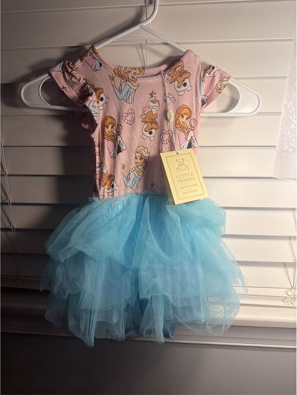 Little Snuggles Frozen Elsa Anna Bamboo Twirl Dress Size 2T